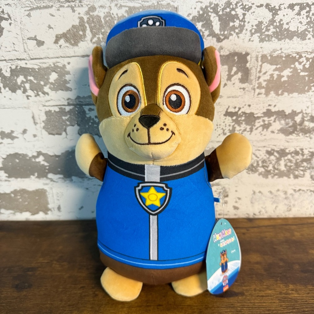 NEW – Hugmees Squishmallows Paw Patrol Chase Plush